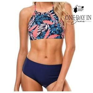 Charmo High Neck Bikini Swimsuit Size M